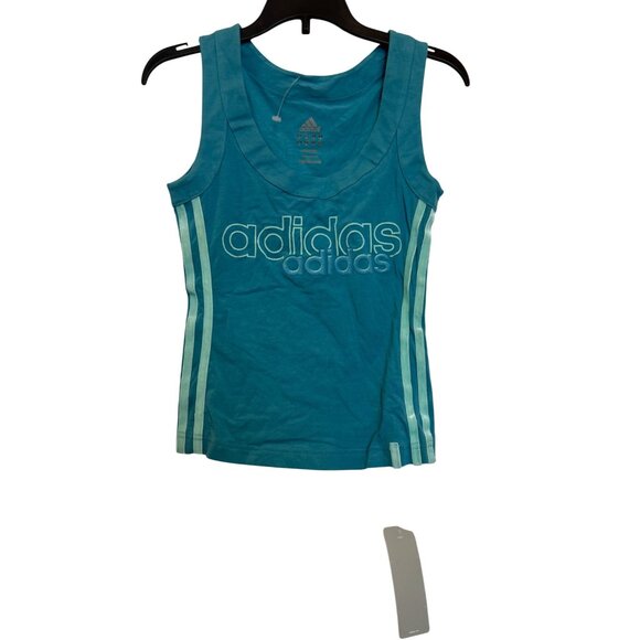 Adidas Womens Turquoise Tank Top XS With Tags - Picture 1 of 5